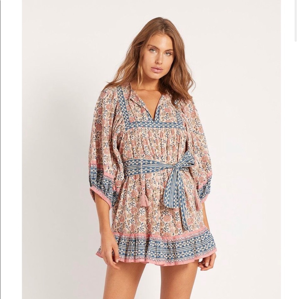 CLEOBELLA MAGDALENA MINI DRESS IN SUNSET